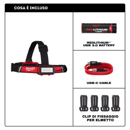 Lampada frontale 600 Lumen